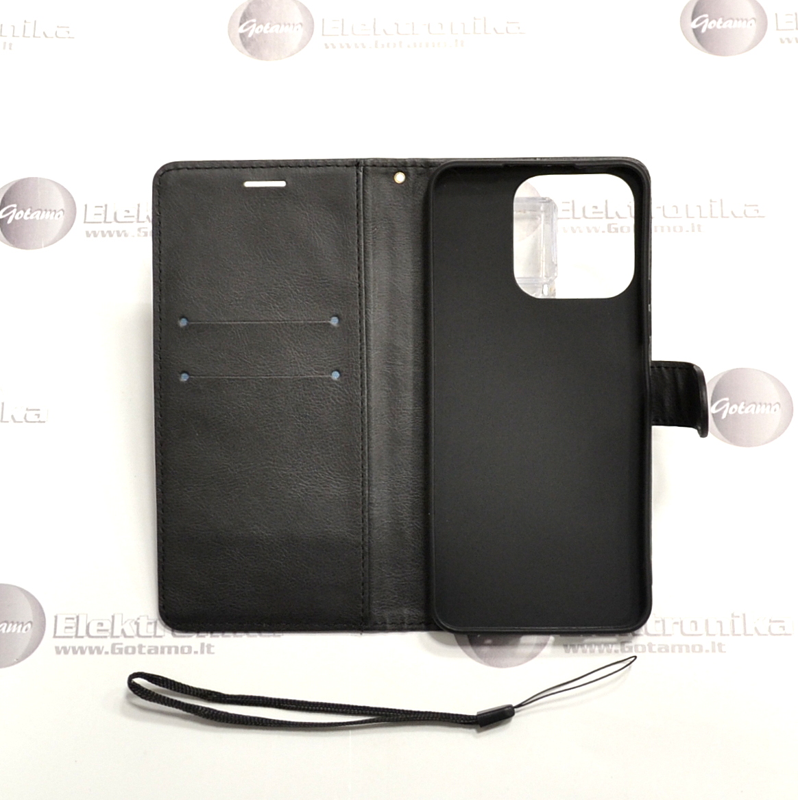 Diary Mate dėklas Honor X8a telefonui juodos spalvos 4 Diary Mate dėklas Honor X8a telefonui juodos spalvos - Image 4