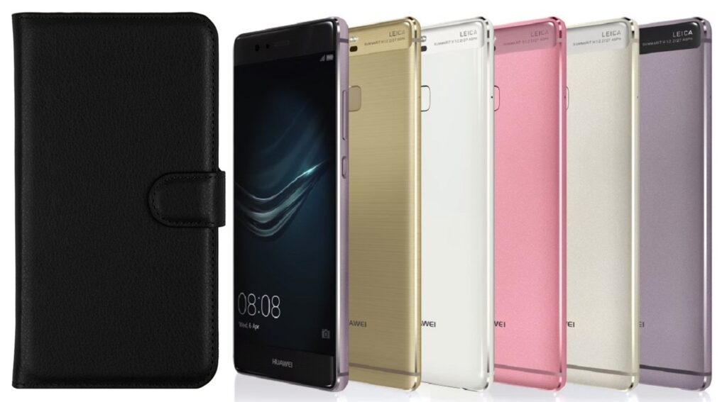 Diary Mate dėklas Huawei P9 telefonams juodos spalvos
