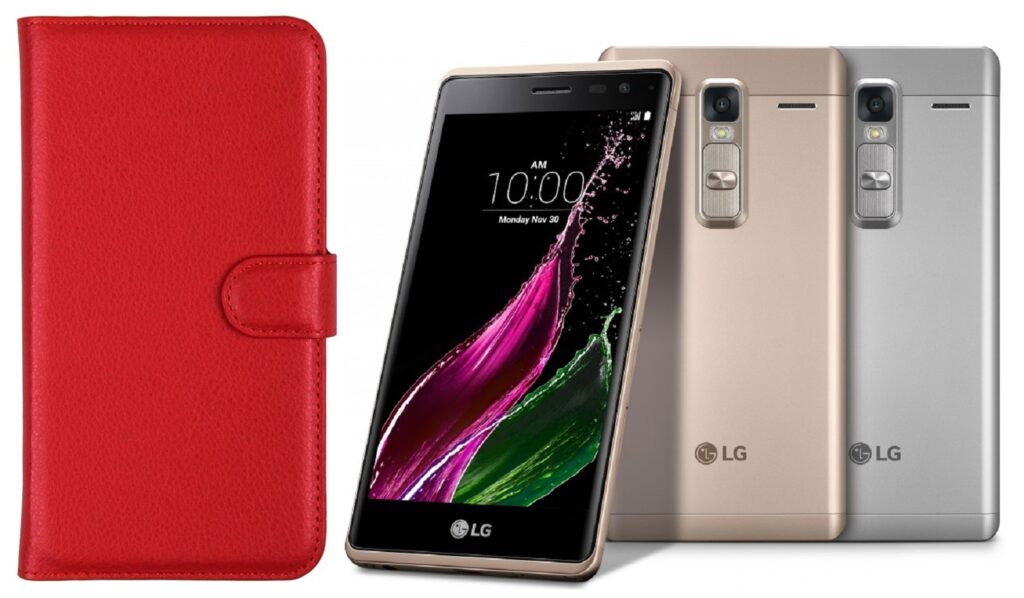 Diary Mate dėklas LG Zero raudonos telefonui