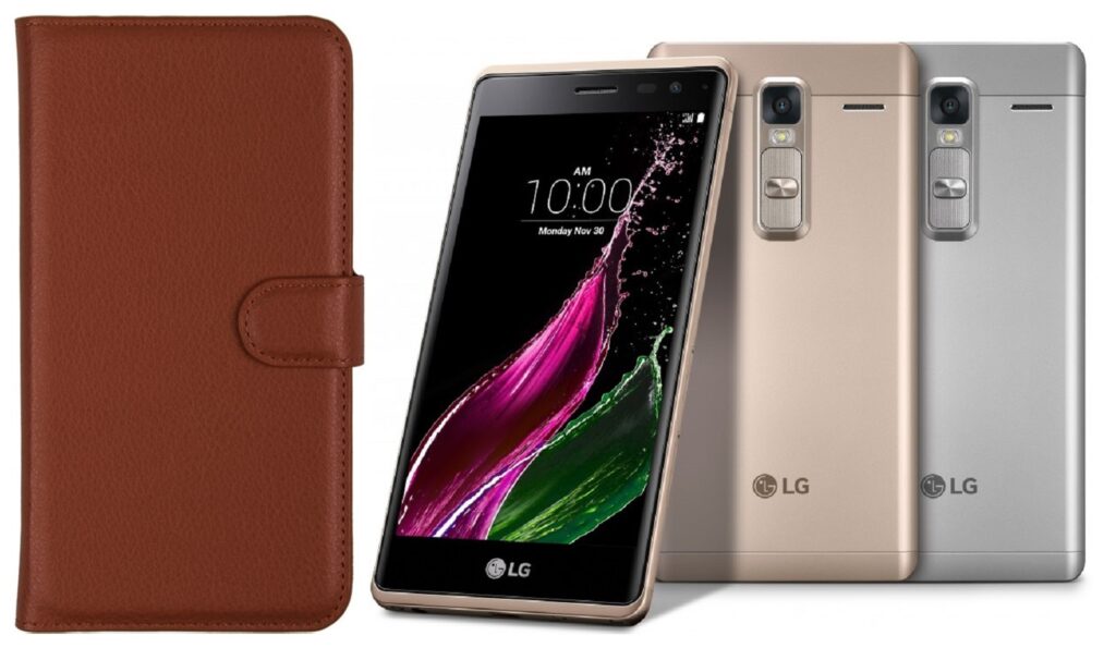 Diary Mate dėklas LG Zero rudos telefonui