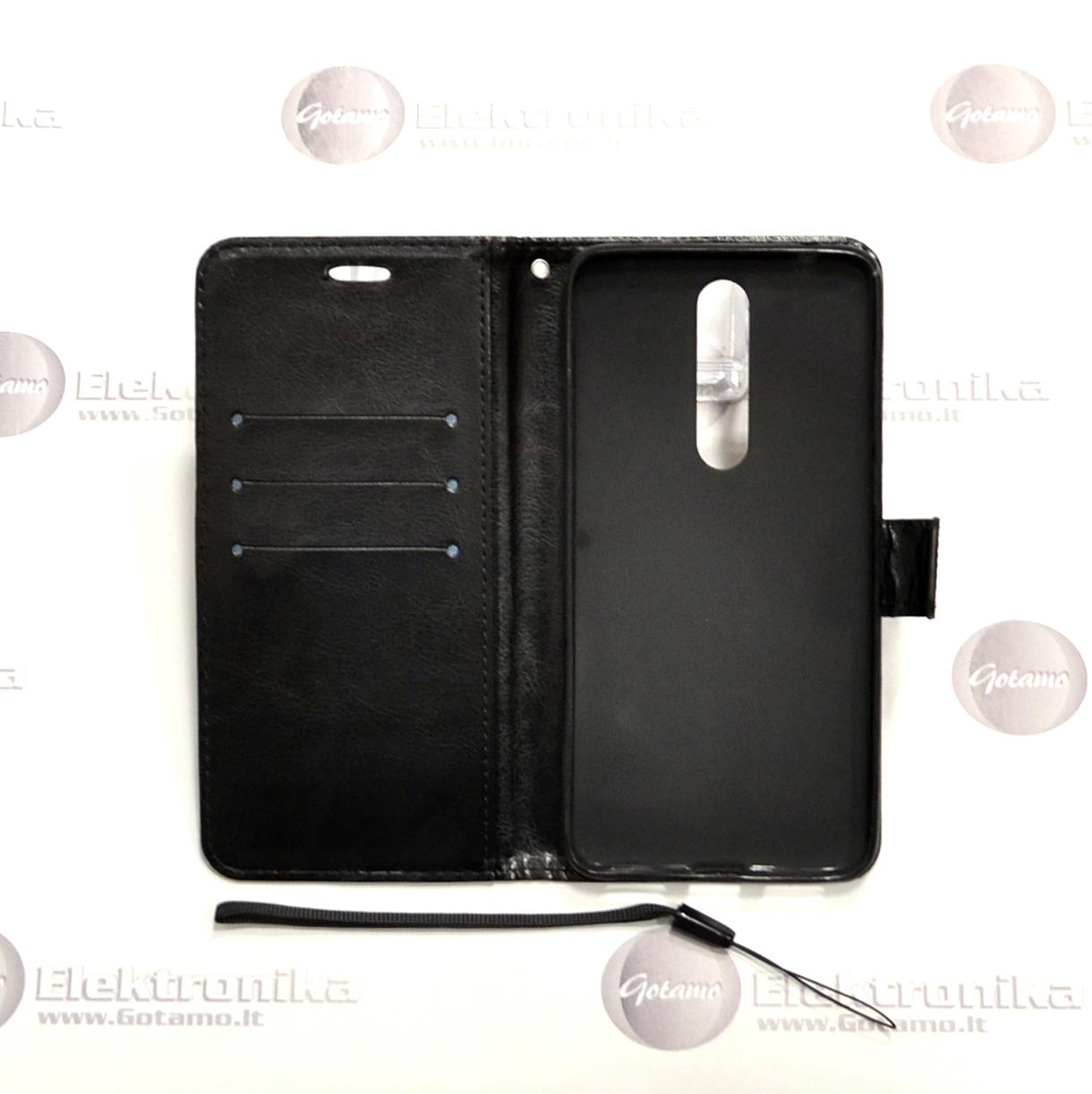 Diary Mate dėklas Nokia 3.1 Plus mobiliesiems telefonams juodos spalvos 4 Diary Mate dėklas Nokia 3.1 Plus – 4 nuotrauka