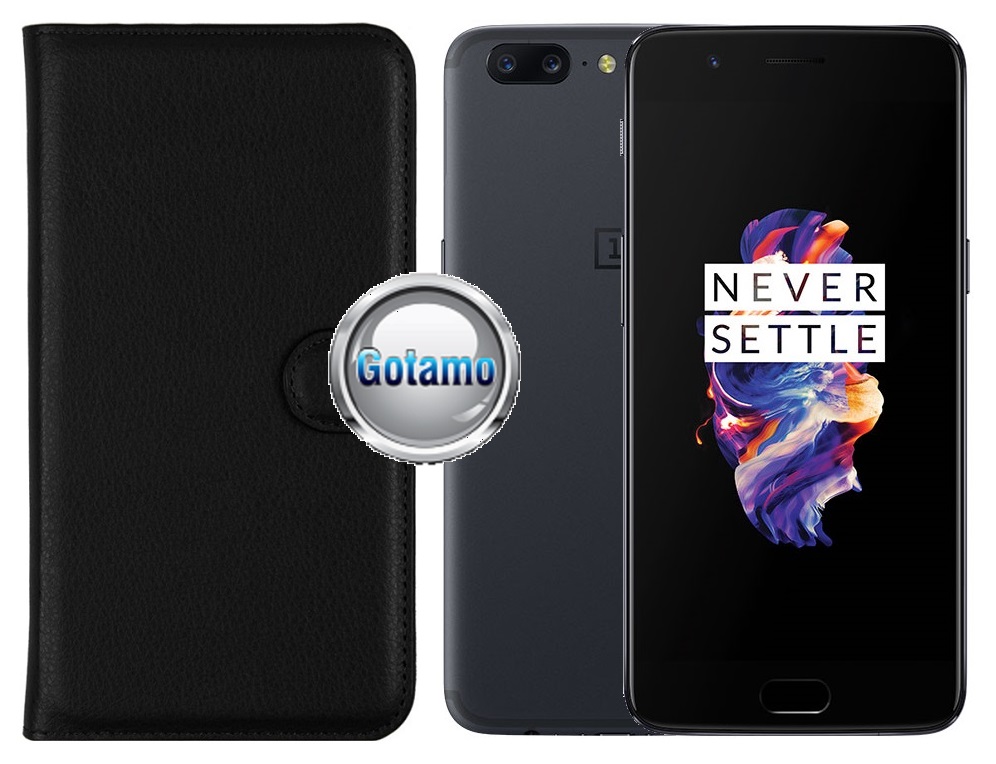 Diary Mate dėklas OnePlus 5 juodos spalvos