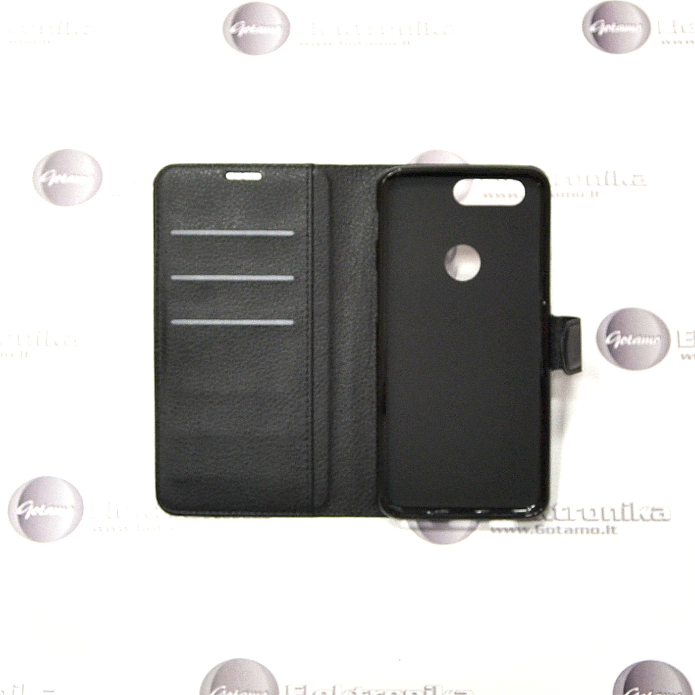 Diary Mate dėklas OnePlus 5T mobiliesiems telefonams juodos spalvos 4 Diary Mate dėklas OnePlus 5T juodos spalvos