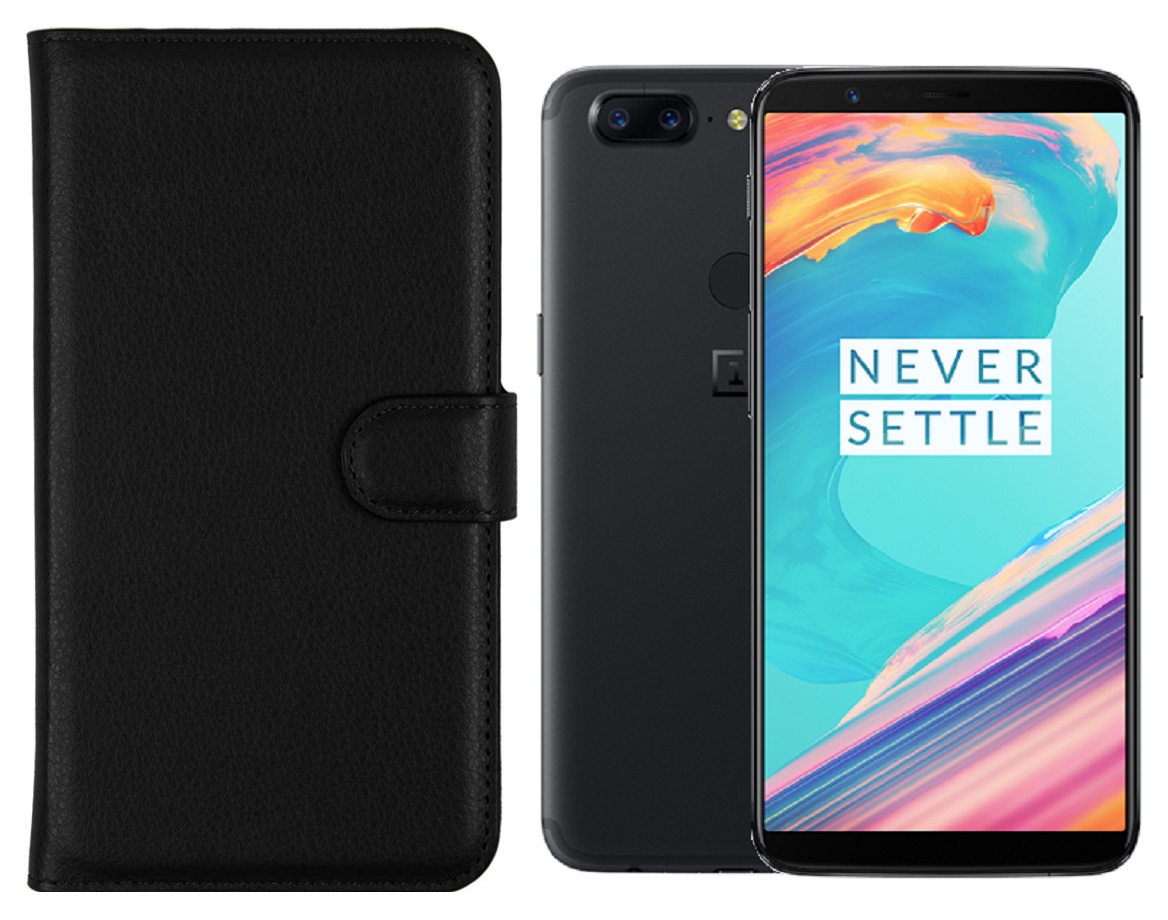 Diary Mate dėklas OnePlus 5T mobiliesiems telefonams juodos spalvos 1 Diary Mate dėklas OnePlus 5T juodos spalvos
