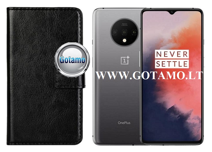 Diary Mate dėklas OnePlus 7T juodos spalvos