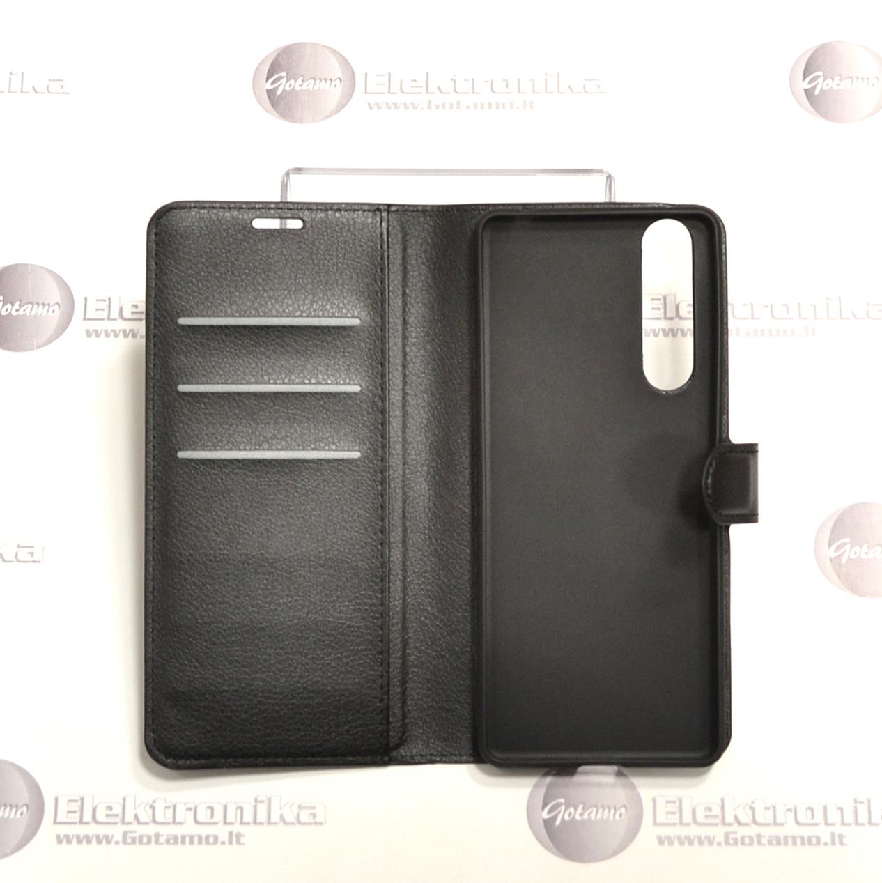 Diary Mate dėklas Sony Xperia 1 II mobiliesiems telefonams juodos spalvos 4 Diary Mate dėklas Sony Xperia 1 II apsauga telefonui Sony Xperia 1 II