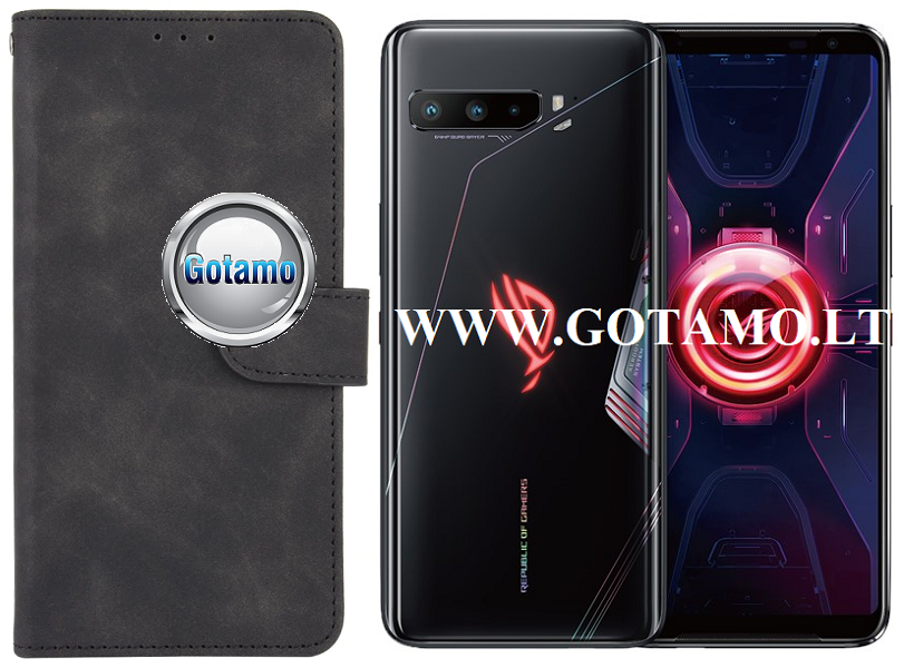 Diary Mate2 dėklas Asus ROG Phone 3 juodos spalvos