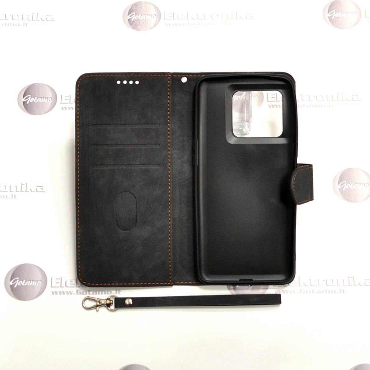 Diary Mate2 dėklas OnePlus 10T mobiliajam telefonui juodos spalvos 4 Diary Mate2 dėklas OnePlus 10T juodos spalvos