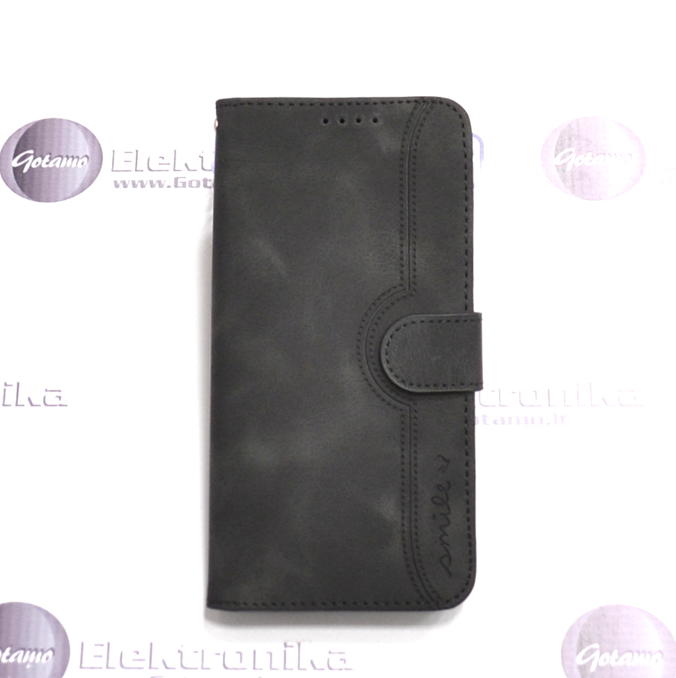 Diary-T veliūrinis dėklas Xiaomi 11T, Xiaomi 11T Pro telefonams juodos spalvos 2 Diary-T veliūrinis dėklas Xiaomi 11T, Xiaomi 11T Pro telefonams juodos spalvos - Image 2