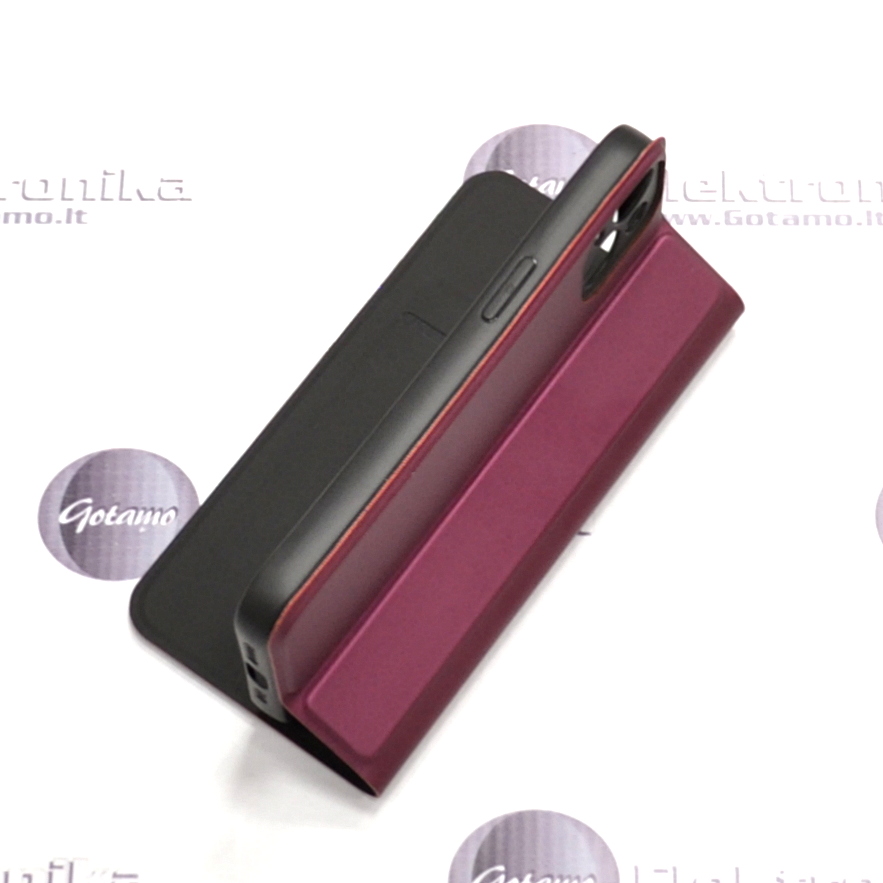 Ducis dėklas-knygutė Apple iPhone 14 telefonui (fuksijos) 6 Ducis deklas knygute Apple iPhone 14 fuksijos 6