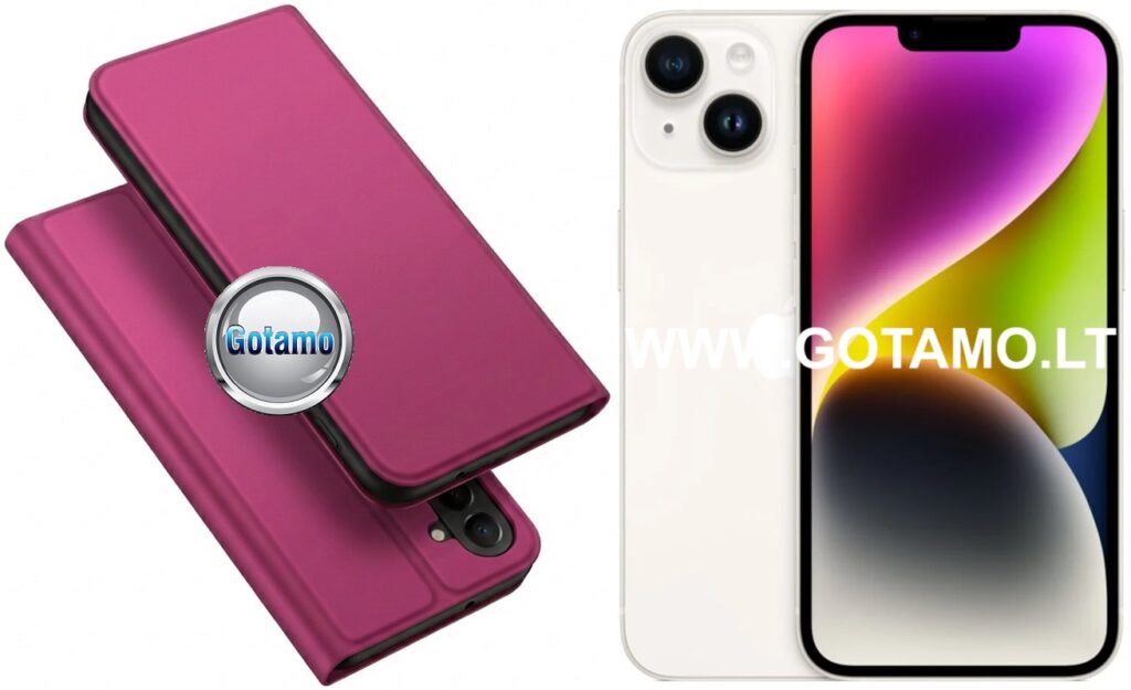 Ducis deklas knygute Apple iPhone 14 fuksijos