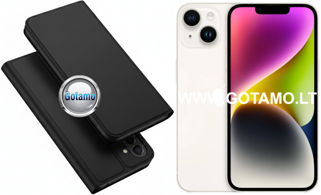 Ducis deklas knygute Apple iPhone 14 juodas