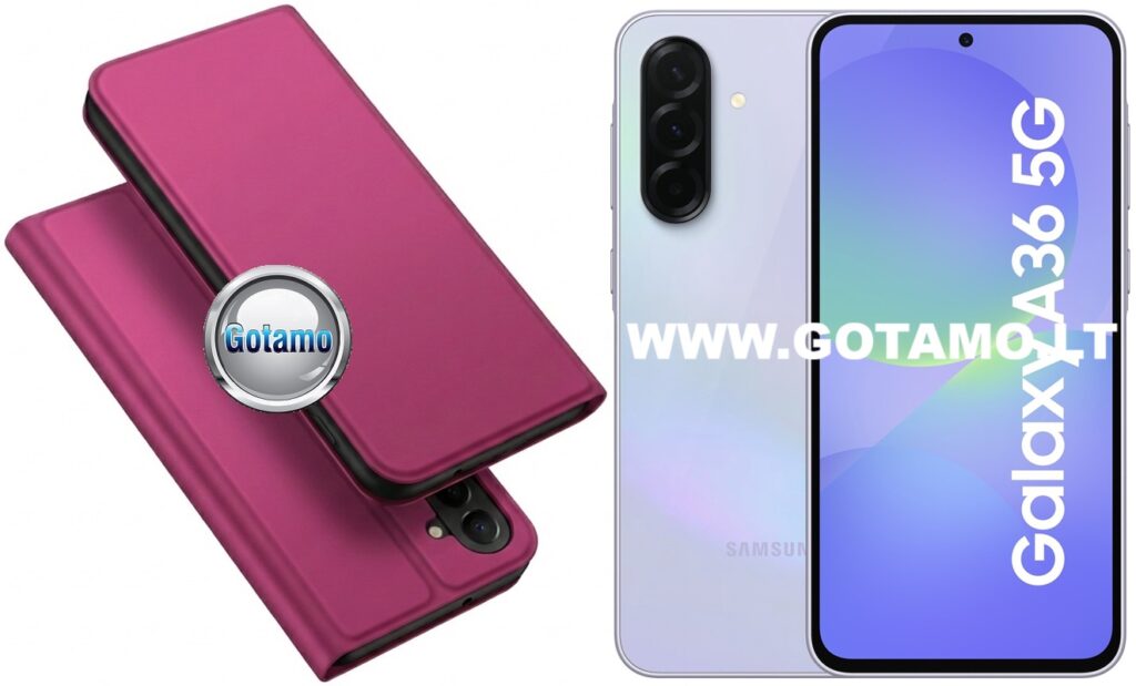 Ducis itin plonas dėklas Samsung Galaxy A36 fuksijos spalvos