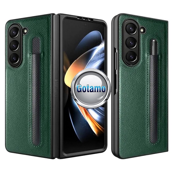 Duos dėklas Samsung Galaxy Z Fold 5 žalios spalvos