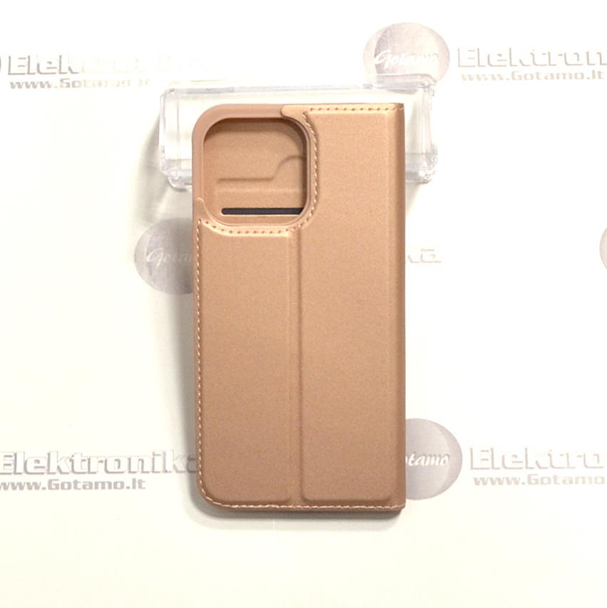 Dux Ducis dėklas knygelė Apple iPhone 13 Pro telefonui vario spalvos 3 Dux ducis deklas knygele Apple iPhone 13 pro vario 3
