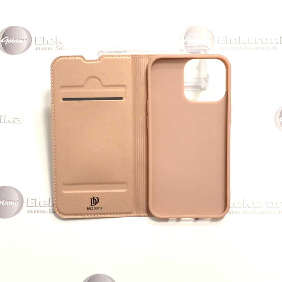 Dux Ducis dėklas knygelė Apple iPhone 13 Pro telefonui vario spalvos 4 Dux ducis deklas knygele Apple iPhone 13 pro vario 4