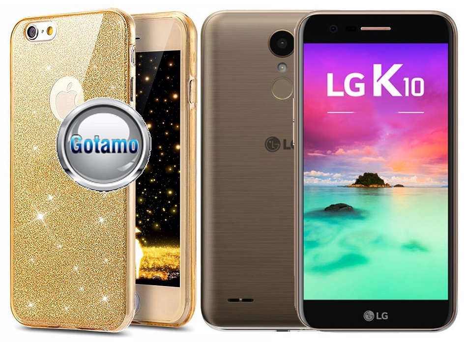 Elizee dėklas LG K10 aukso telefonui
