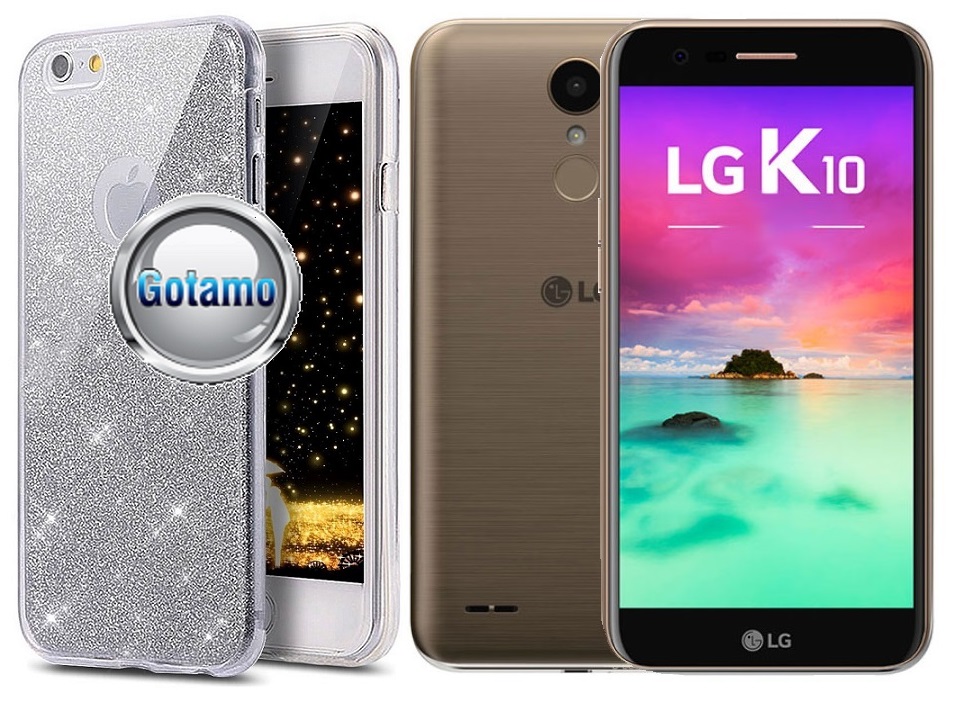 Elizee dėklas LG K10 sidabro telefonui