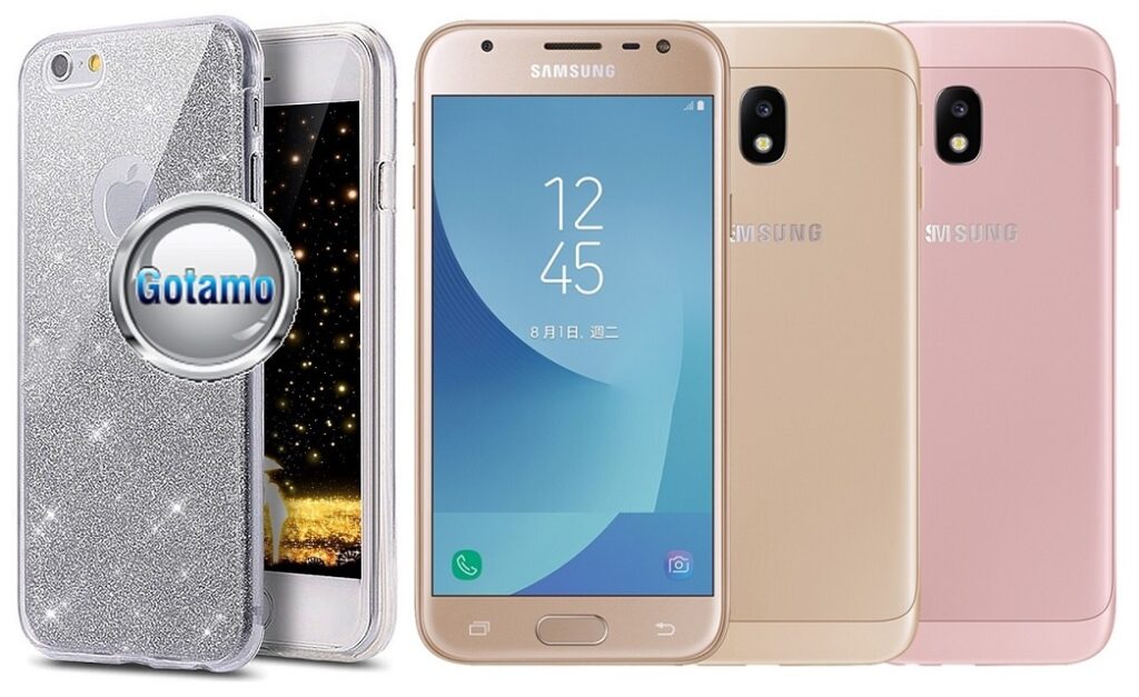 Elizee dėklas Samsung Galaxy J3 (2017) sidabro spalvos