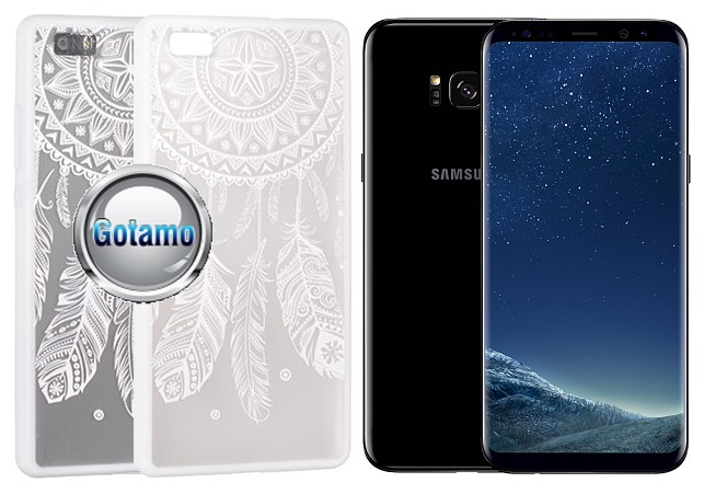 Engrave Feather dėklas Samsung Galaxy S8+ baltos spalvos