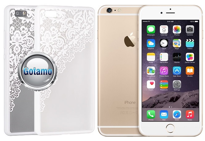 Engrave garter dėklas nugarėlė Apple iPhone 6 6s baltos