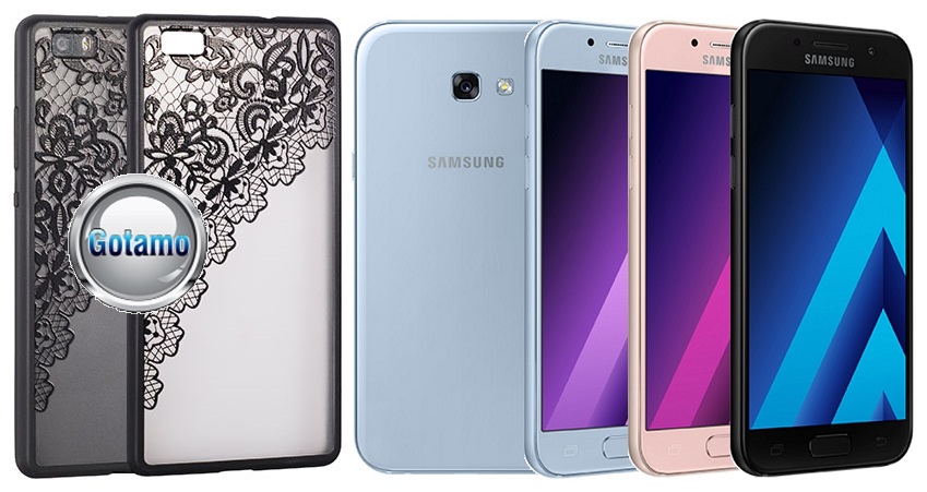 Engrave Garter dėklas Samsung Galaxy A5 (2017) juodos spalvos