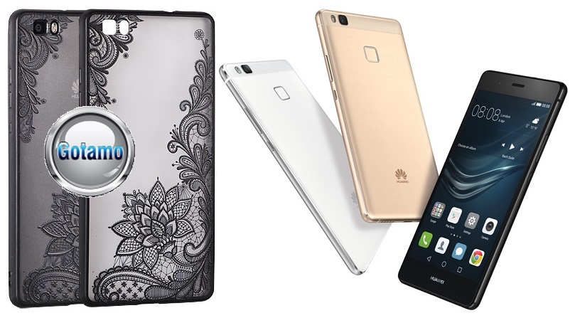 Engrave Lotus dėklas nugarėlė Huawei P9 Lite telefonams juodos spalvos