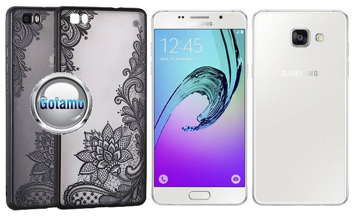 Engrave Lotus dėklas Samsung Galaxy A5 (2016) juodos spalvos
