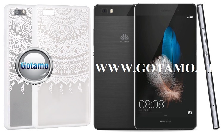 Engrave Tidy dėklas nugarėlė Huawei P8 Lite telefonui baltos spalvos
