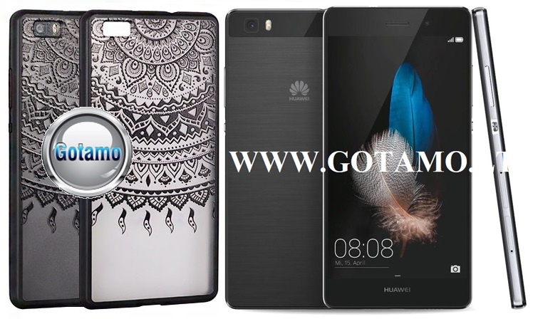 Engrave Tidy dėklas nugarėlė Huawei P8 Lite telefonui juodos spalvos