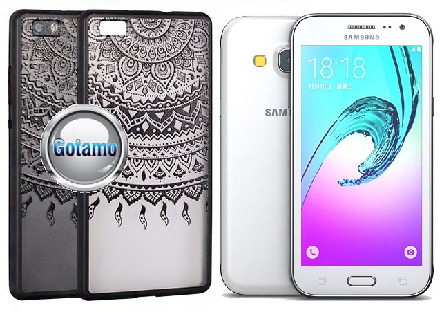 Engrave Tidy dėklas Samsung Galaxy J3 (2016) juodos spalvos