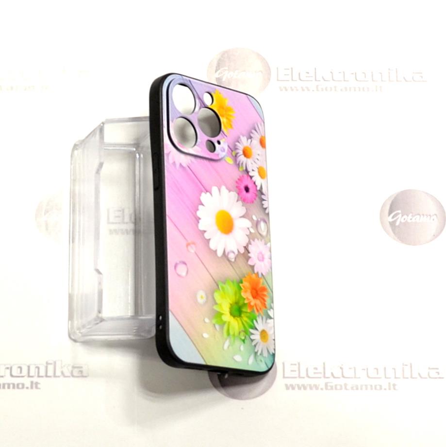 Flower Kamille dėklas nugarėlė Apple iPhone 13 Pro telefonui 4 Flower kamille deklas Apple iPhone 13 pro 4