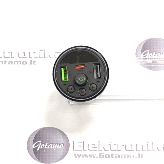 FM moduliatorius Hoco E82 su Type-C 30W ir USB QC 3.0 – iki 68W galia 2 FM moduliatorius Hoco E82