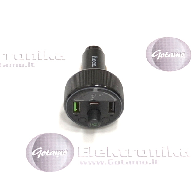 FM moduliatorius Hoco E82 su Type-C 30W ir USB QC 3.0 – iki 68W galia 3 FM moduliatorius Hoco E82