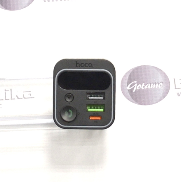 FM moduliatorius Hoco E85 su Type-C 20W lizdu ir USB QC 3.0 lizdu 2 FM moduliatorius Hoco E85