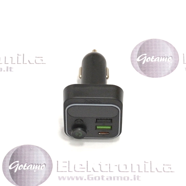 FM moduliatorius Hoco E85 su Type-C 20W lizdu ir USB QC 3.0 lizdu 3 FM moduliatorius Hoco E85