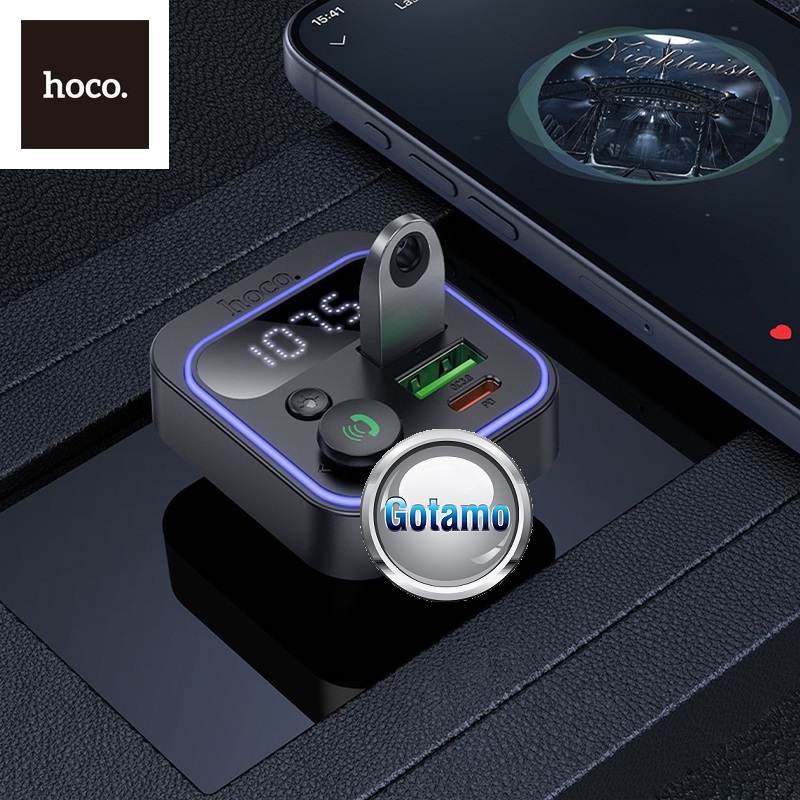 FM moduliatorius Hoco E85 su Type-C 20W lizdu ir USB QC 3.0 lizdu 5 FM moduliatorius Hoco E85