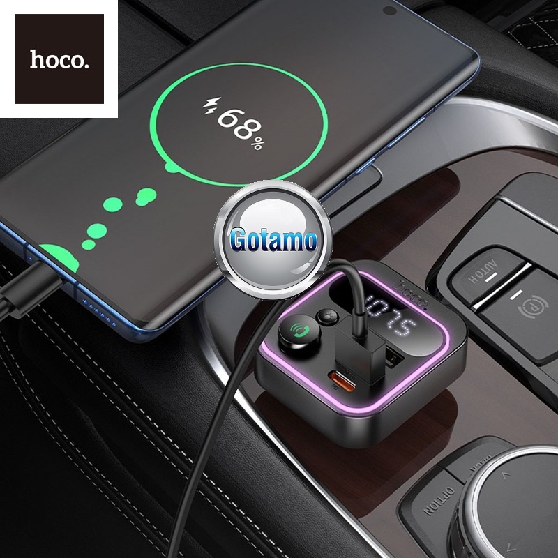 FM moduliatorius Hoco E85 su Type-C 20W lizdu ir USB QC 3.0 lizdu 6 FM moduliatorius Hoco E85