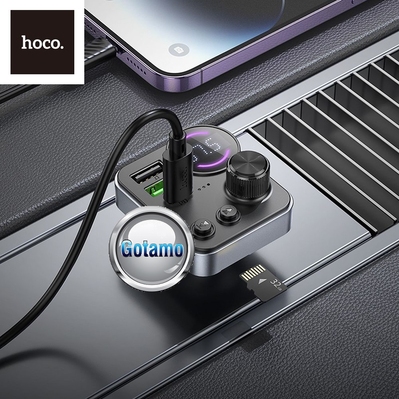 FM moduliatorius Hoco E86 su Type-C 30W ir USB QC 3.0 – iki 48W galia 6 FM moduliatorius Hoco E86
