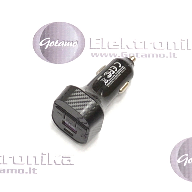 FM moduliatorius XO Multi Functional su Type-C 30W lizdu ir Type-C laidu (juodos spalvos) 3 FM moduliatorius XO 30W kelionėje