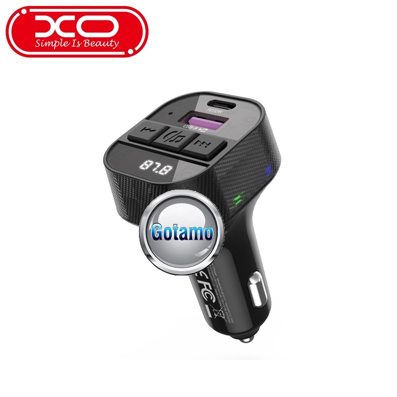 FM moduliatorius XO Multi Functional su Type-C 30W lizdu ir Type-C laidu (juodos spalvos) 5 FM moduliatorius XO 30W kelionėje