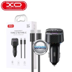 FM moduliatorius XO 30W su Type-C lizdu, juodos spalvos