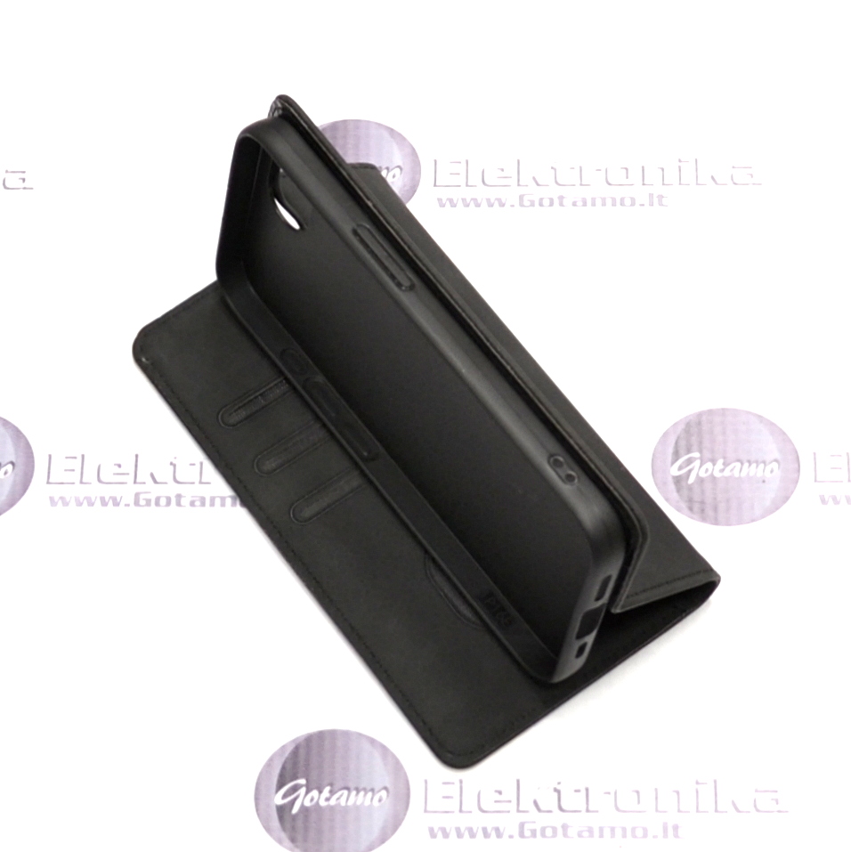Galant magnetinis atverčiamas dėklas Apple iPhone 16e / Apple iPhone 17e, juodas 5 Magnetinis atverciamas deklas Apple iPhone 16e 17e juodas 5
