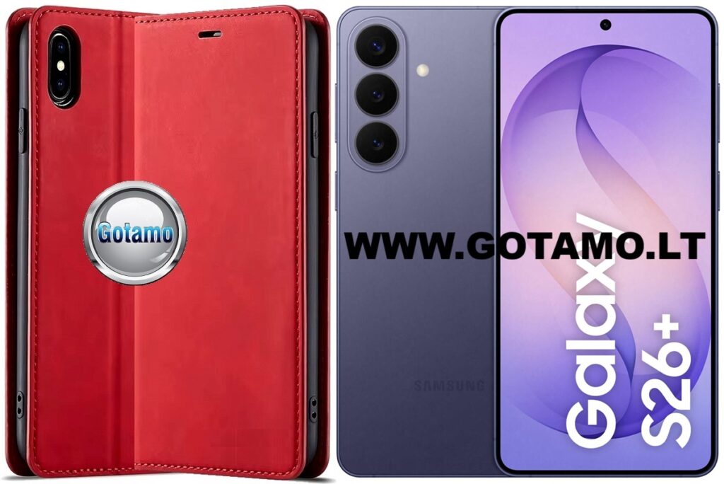 Galant magnetinis dėklas Samsung Galaxy S26 Plus raudonos spalvos