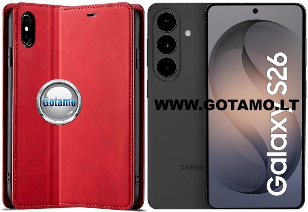 Galant magnetinis dėklas Samsung Galaxy S26 raudonos spalvos