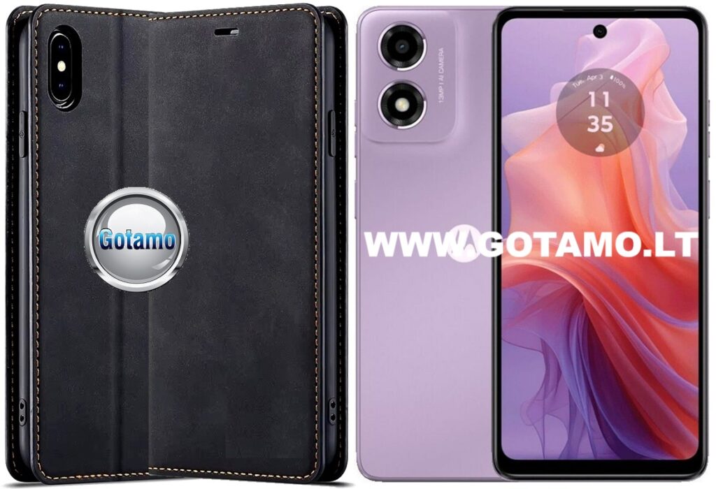 Galant magnetinis dėklas Motorola Moto E14 juoda