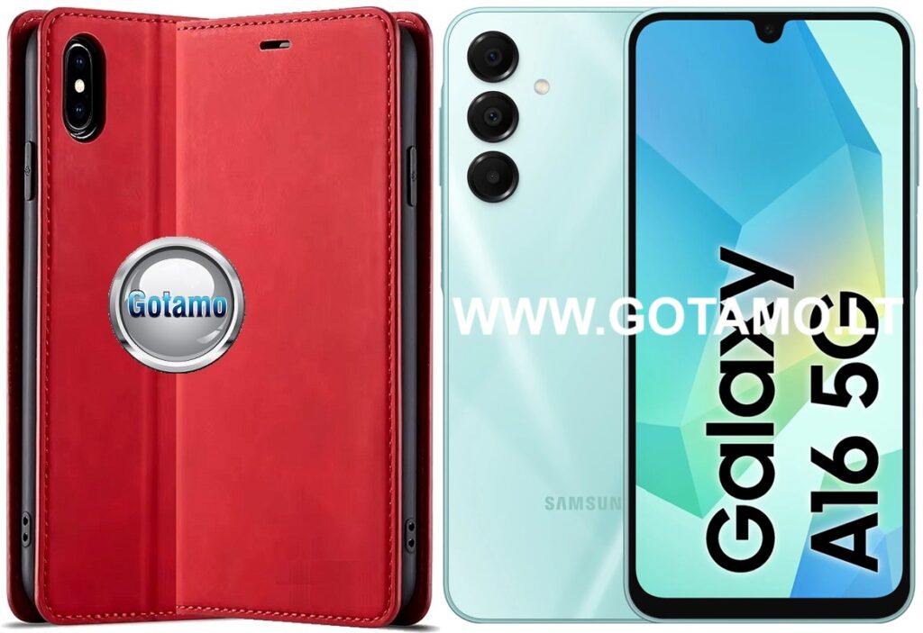 Galant magnetinis dėklas Samsung Galaxy A16 5G raudonos spalvos