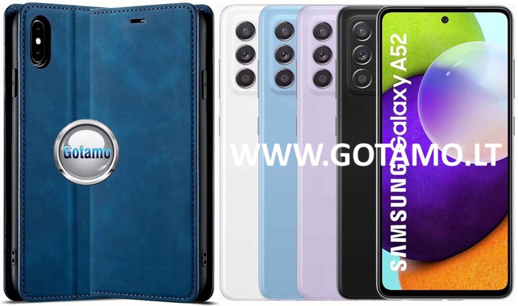 Galant magnetinis dėklas Samsung Galaxy A52s 5G mėlynos spalvos