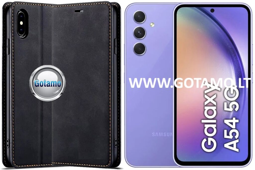 Galant magnetinis dėklas Samsung Galaxy A54 juodos spalvos