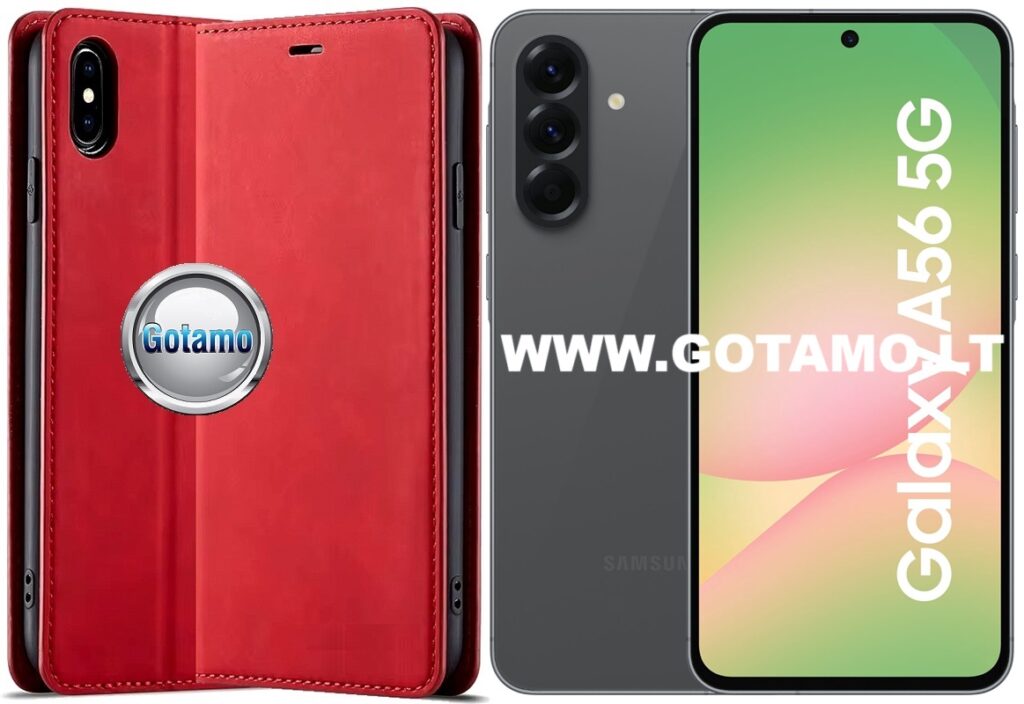 Galant magnetinis dėklas Samsung Galaxy A56 raudonos spalvos